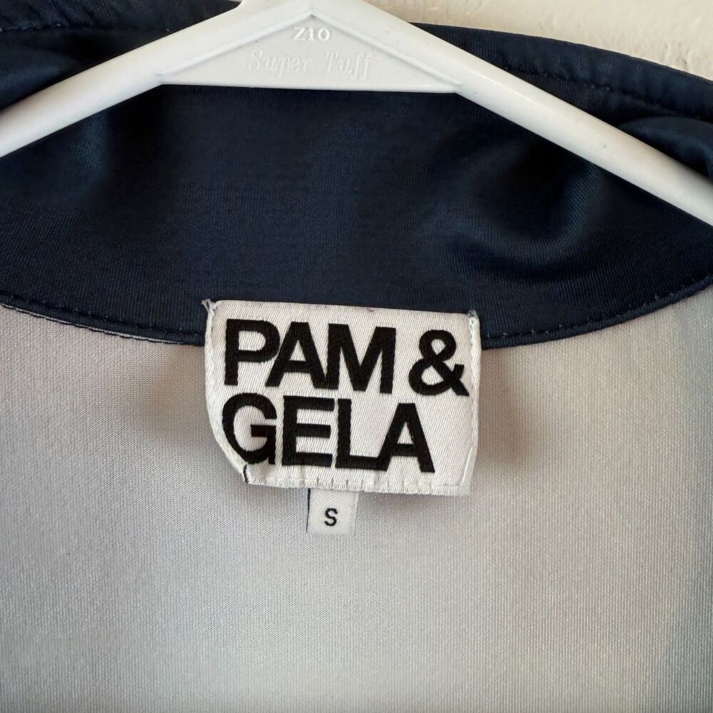 PAM & GELA Bye Birdie Track Dress Art to Wear Athleisure Golf Women's Size Small - Picture 4 of 10